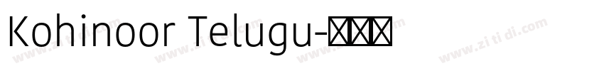 Kohinoor Telugu字体转换